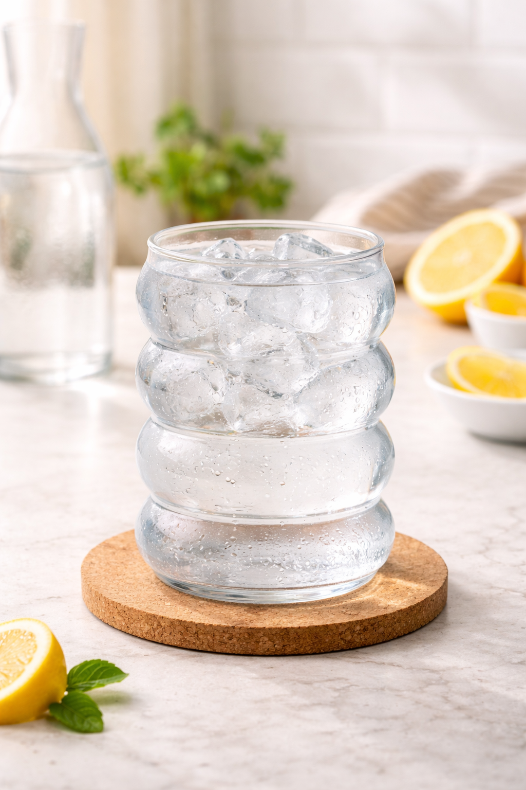 2 Adet Isıya Dayanıklı Şeffaf Cam Bardak Su Bardağı Kahve Bardağı Latte Limonata Bardağı Modern Cam Bardak