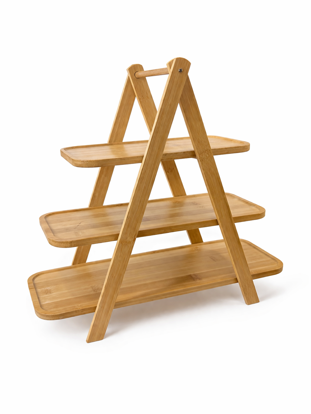 3’lü Bambu Sunum Tabağı Seti – Doğal Ahşap Servis Tabakları 25x14 / 32x14 / 39x14 cm