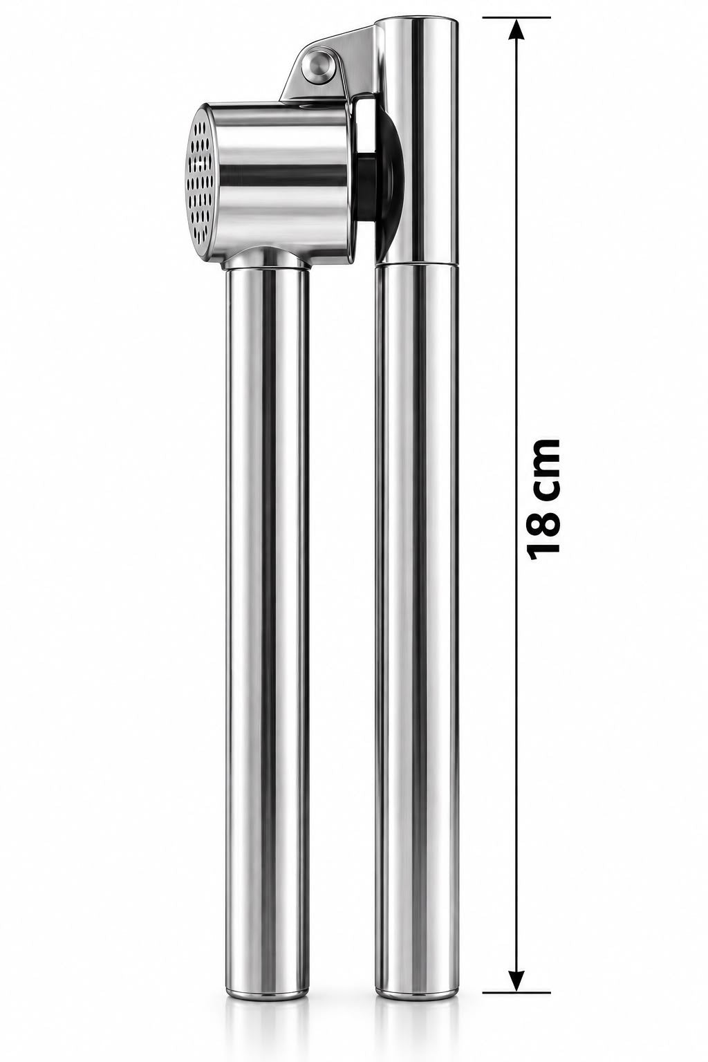 Profesyonel Sarımsak Ezici Paslanmaz Çelik – Ergonomik 18 cm