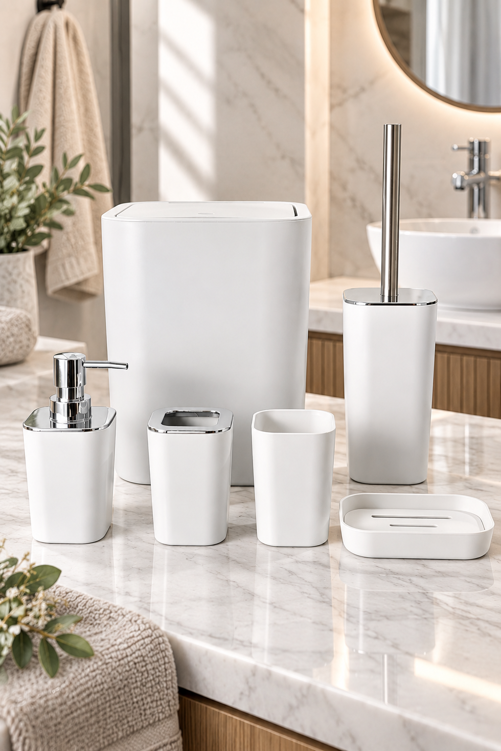 Velvet 6 Parça Banyo Seti