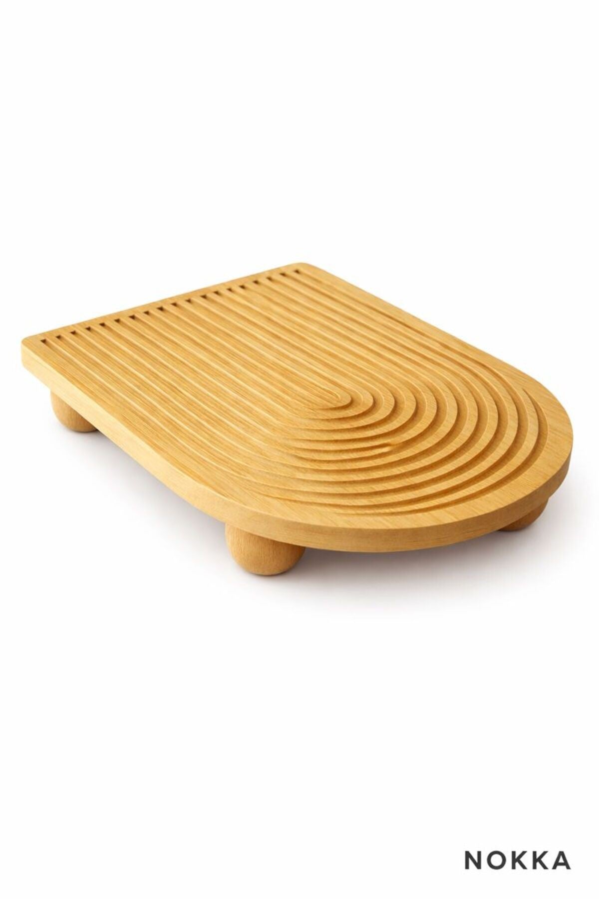 Bambu Top Ayaklı Sunum Tabağı 23 X 33 cm