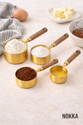 Ahşap Saplı Gold Ölçü Kaşığı 4 Adet