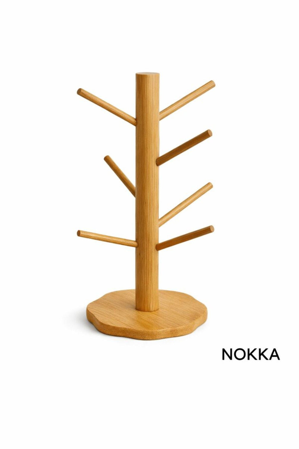 Bambu Fincan Rafı, Bambu Askılık 35 cm 6 raf