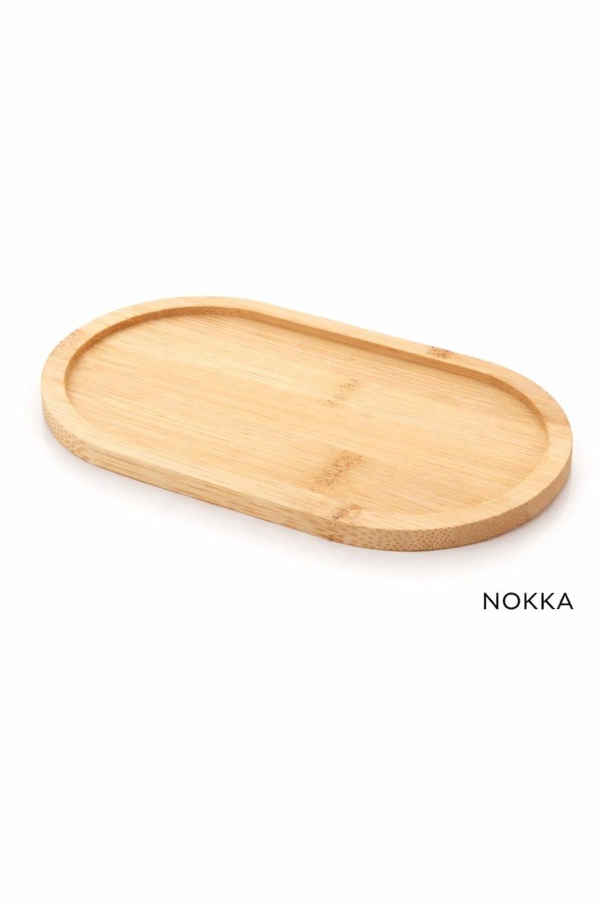 Bambu Sunumluk, Oval Tabak ,Yağdanlık Altı 12x24 cm