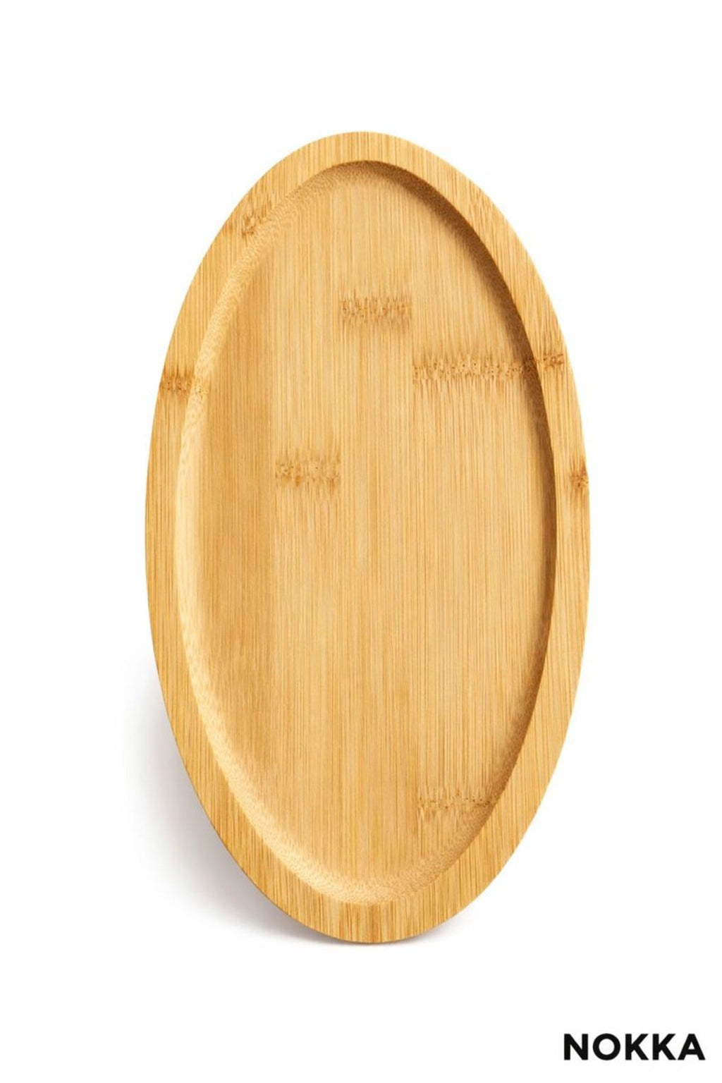 Bambu Oval Sunum Tabağı, Servis Tepsisi, Ahşap Tepsi 14x25 cm