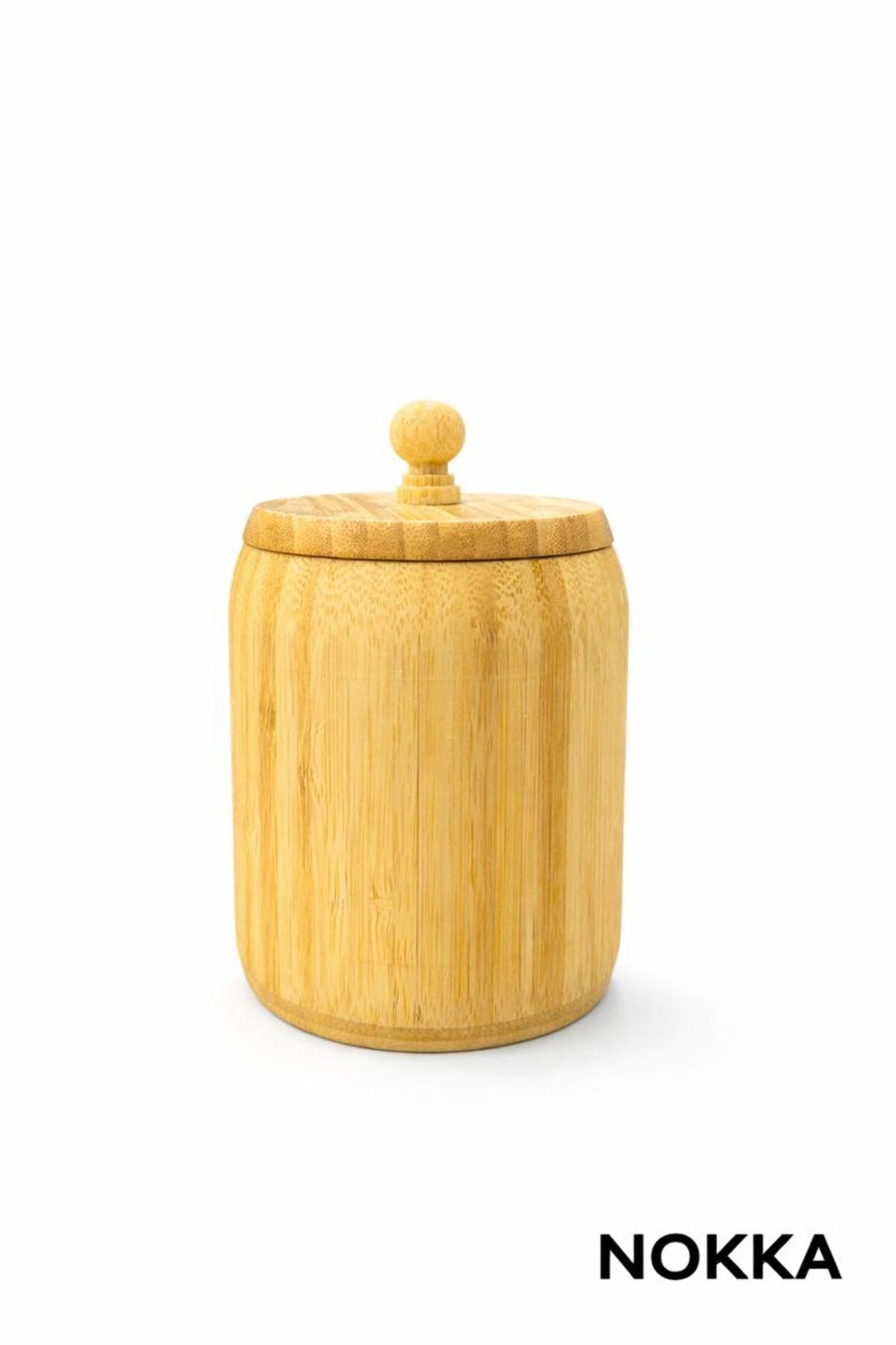 Bambu Kapaklı Kavanoz, Baharatlık Orta Boy 15x10 cm