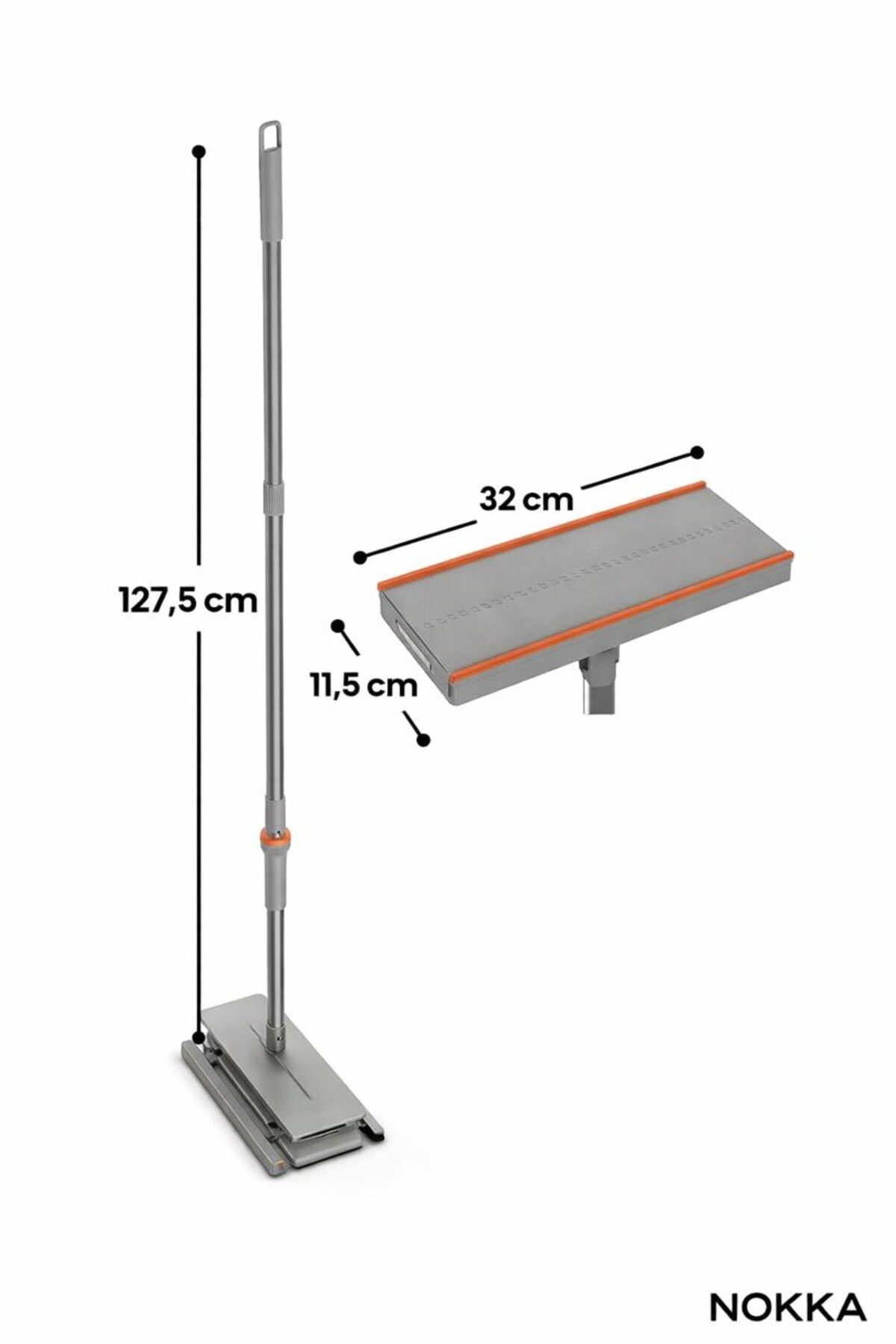 Otomatik Mop, (5 Adet Bez Hediyeli),Yüzey Temizlik Havlusu ile Uyumlu, Kolay Mop, 32 cm