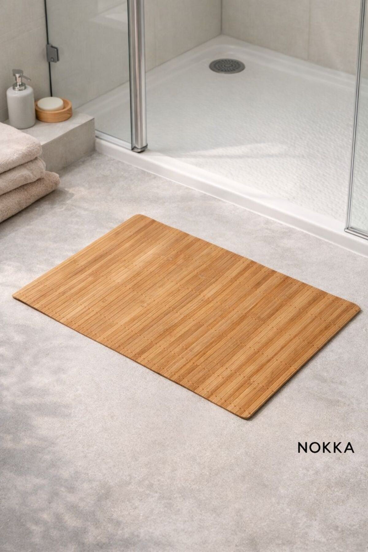 Bambu Mat, Kaydırmaz Bambu Paspas, 45x70 cm